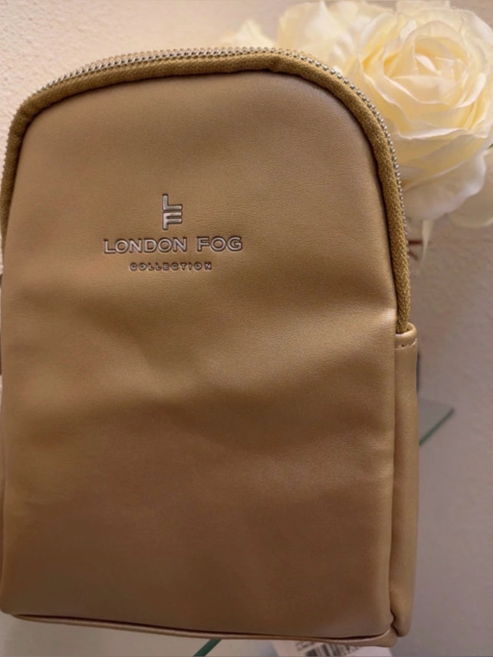 London Fog Gold Crossbody Bag